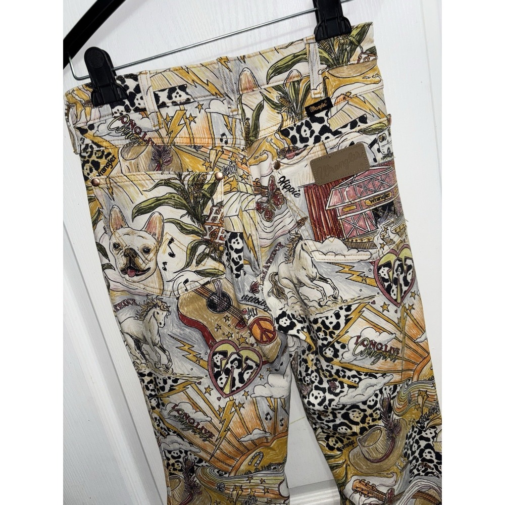 SOLD x Lainey Wilson 27x30 Life of Lainey Storyteller Print Flare Jeans - Picture 10 of 16